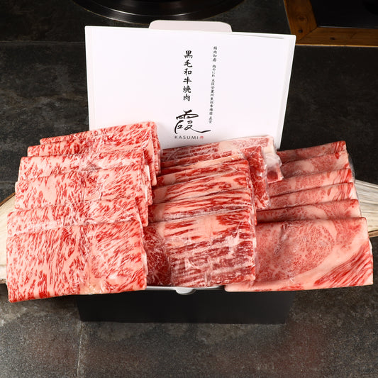 A5ランク専門店 和牛サーロイン＆霜降りロース スライス＆赤身 ロース スライス（シート巻）牛スライス すき焼きしゃぶしゃぶカット ギフト用